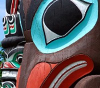 Native Totem Pole in Stanley Park